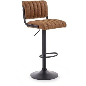 Barová židle H88, černá / hnědá