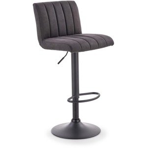 Barová židle H89, černá / tmavě šedá