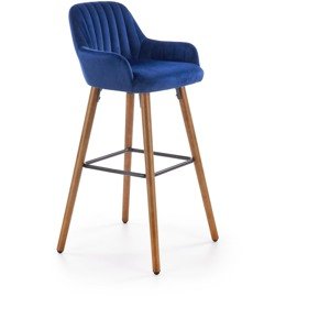 Barová židle H-93, tmavě modrá