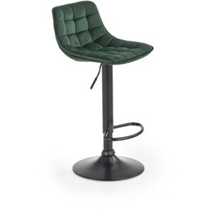 Barová židle H95, tmavě zelená
