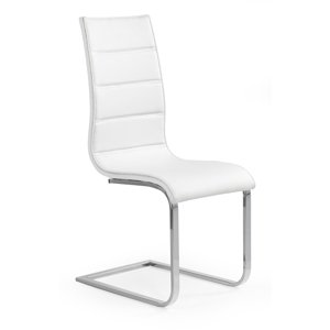 Kovová židle K104, bílá / bílá