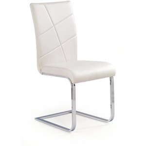 Kovová židle K108, bílá
