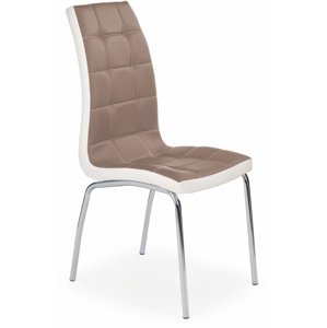 Jídelní židle K186, cappuccino / bílá
