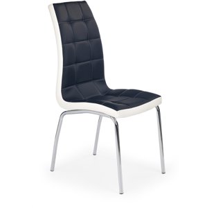 Jídelní židle K186, černá / bílá