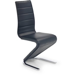 Kovová židle K194, černá / bílá