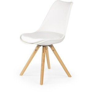 Jídelní židle K201, bílá