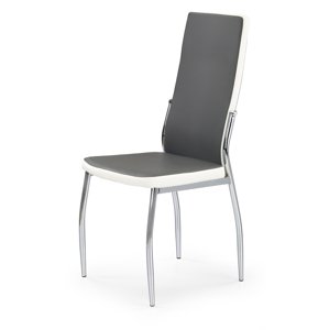 Jídelní židle K210, šedá / bílá
