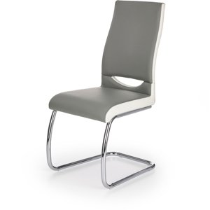 Jídelní židle K259, šedá / bílá