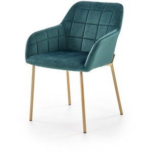 Jídelní židle K306, tmavě zelená