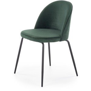 Jídelní židle K314, tmavě zelená