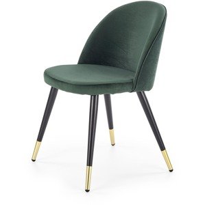Jídelní židle K315, tmavě zelená