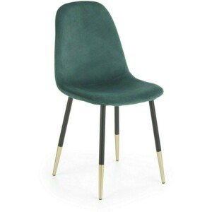 Jídelní židle K379, zelená