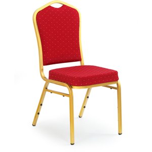 Kovová židle K66, červená