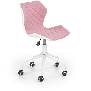 Dětská židle Matrix 3, bílá / světlá růžová