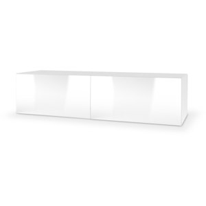 Závěsný TV stolek Livo 160 cm, bílá