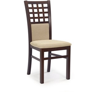 Dřevěná židle Gerard 3, ořech / béžová