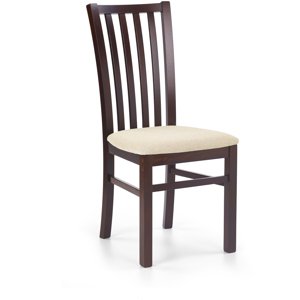 Dřevěná židle Gerard 7, ořech / béžová