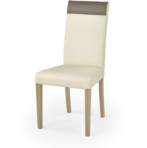Jídelní židle Norbert, dub sonoma / krémová