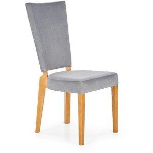 Jídelní židle Rois, dub medový / šedá