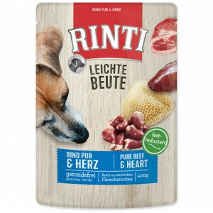 Kapsička RINTI Leichte Beute hovězí + kuřecí srdíčka