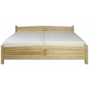 Dřevěná postel 120x200 LK104 (Barva dřeva: Borovice)