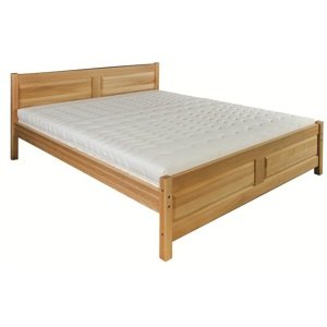 Dřevěná postel 120x200 buk LK109 (Barva dřeva: Buk bělený)