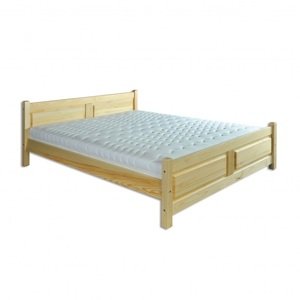 Dřevěná postel 140x200 LK115 (Barva dřeva: Borovice)