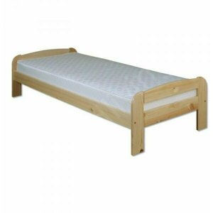 Dřevěná postel 90x200 LK122 (Barva dřeva: Gray)