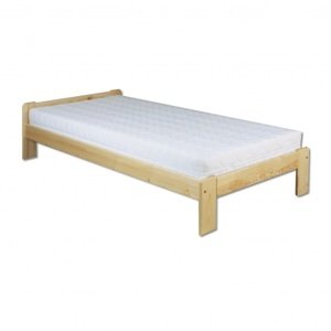 Dřevěná postel 90x200 LK123 (Barva dřeva: Borovice)