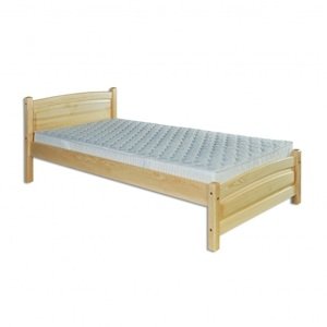 Dřevěná postel 90x200 LK125 (Barva dřeva: Borovice)