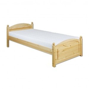 Dřevěná postel 90x200 LK126 (Barva dřeva: Borovice)