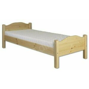 Dřevěná postel 80x200 LK128 (Barva dřeva: Gray)