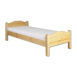 Dřevěná postel 90x200 LK128 (Barva dřeva: Olše)