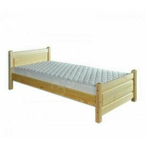 Dřevěná postel 80x200 LK129 (Barva dřeva: Borovice)