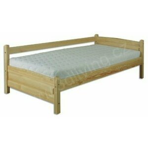 Dřevěná postel 90x200 LK132 (Barva dřeva: Borovice)