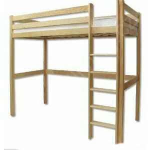 Dřevěná postel 90x200 LK135 (Barva dřeva: Borovice)