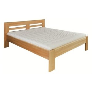 Dřevěná postel 140x200 buk LK111 (Barva dřeva: Rustikal)