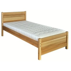 Dřevěná postel 90x200 buk LK120 (Barva dřeva: Buk bělený)