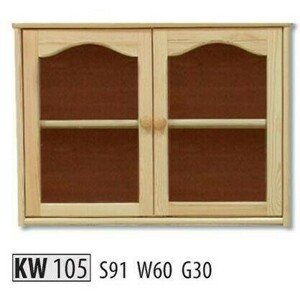 Kredenc KW105 masiv (Barva dřeva: Gray)