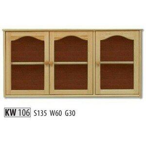 Kredenc KW106 masiv (Barva dřeva: Ořech)