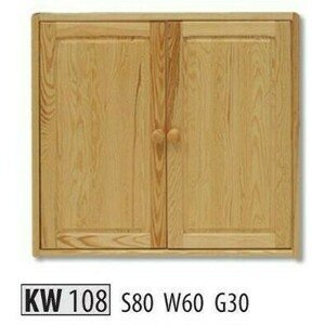 Kredenc KW108 masiv (Barva dřeva: Ořech)