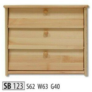 Botník SB123 masiv (Barva dřeva: Borovice)
