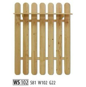 Věšák WS102 masiv (Barva dřeva: Borovice)