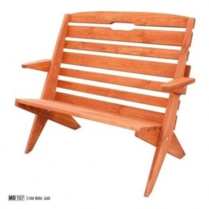 Zahradní židle MO107 (Barva dřeva: Ořech)