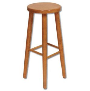 Barová stolička KT241 masiv (Barva dřeva: Olše)