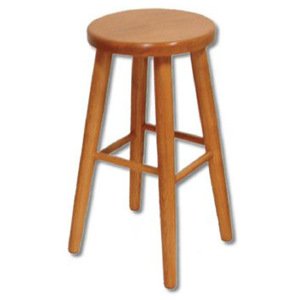 Barová stolička KT242 masiv (Barva dřeva: Dub)