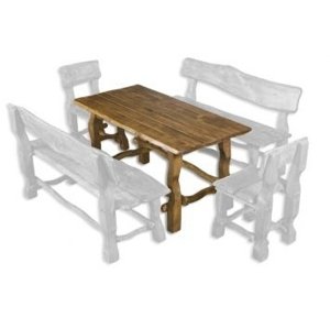 Zahradní stůl MO101 (Barva dřeva: Brunat)