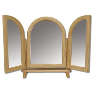 Dřevěné výklopné zrcadlo LT103 (Barva dřeva: Gray)