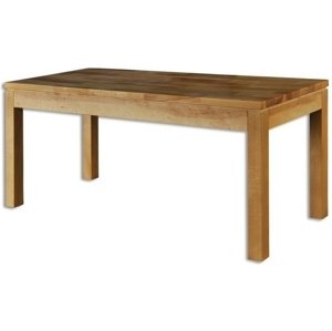 Jídelní stůl st303 S180 masiv dub (Barva dřeva: Dub bělený, Hrana stolu: S3)
