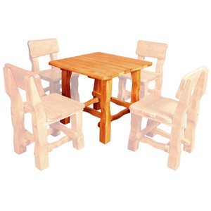 Zahradní stůl MO213 (Barva dřeva: Ořech)